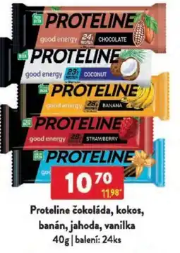 Qanto Proteline čokoláda, kokos, banán, jahoda, vanilka nabídka