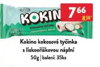 Qanto Kokino kokosová tyčinka s lískooříškovou náplní nabídka