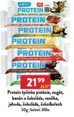Qanto Protein tyčinka pistácie, nugát, banán a čokoláda, vanilka, jahoda, čokoláda, čoko&ořech nabídka