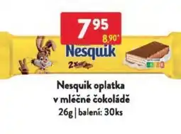 Qanto Nesquik oplatka v mléčné čokoládě nabídka
