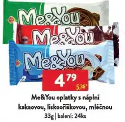 Qanto Me&You oplatky s náplní kakaovou, lískooříškovou, mléčnou nabídka