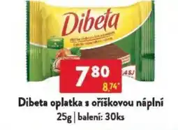 Qanto Dibeta oplatka s oříškovou náplní nabídka