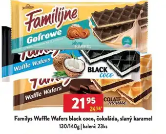 Qanto Familys Waffle Wafers black coco, čokoláda, slaný karamel nabídka