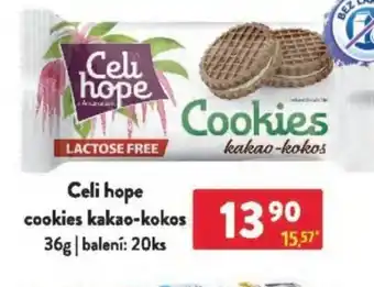 Qanto Celi hope cookies kakao-kokos nabídka