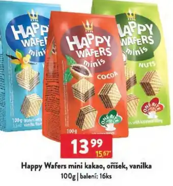 Qanto Happy Wafers mini kakao, oříšek, vanilka nabídka