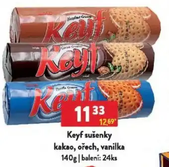 Qanto Keyf sušenky kakao, ořech, vanilka nabídka