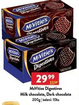 Qanto McVities Digestives Milk chocolate, Dark chocolate nabídka