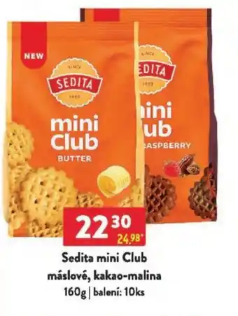 Qanto Sedita mini Club máslové, kakao-malina nabídka