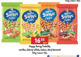 Qanto Happy Swing Trubičky vanilka, lískový oříšek, kakao, slaný karamel nabídka