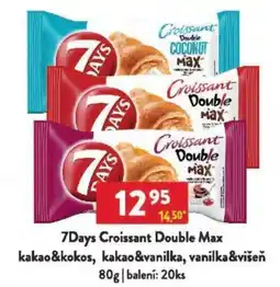 Qanto 7Days Croissant Double Max kakao&kokos, kakao&vanilka, vanilka&višeň nabídka