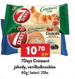 Qanto 7Days Croissant jahody, vanilka&cookies nabídka
