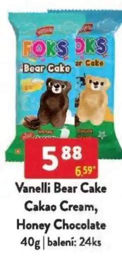 Qanto Vanelli Bear Cake Cakao Cream, Honey Chocolate nabídka
