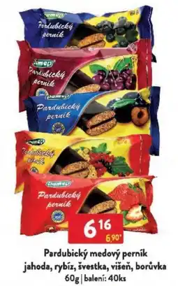 Qanto Pardubický medový perník jahoda, rybíz, švestka, višeň, borůvka nabídka