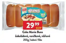 Qanto Cake Mania Buns čokoládové, vanilkové, višňové nabídka