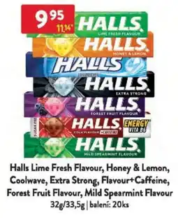 Qanto Halls Lime Fresh Flavour, Honey & Lemon, Coolwave, Extra Strong, Flavour+Caffeine, Forest Fruit Flavour nabídka