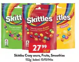Qanto Skittles Crazy sours, Fruits, Smoothies nabídka