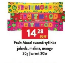 Qanto Fruit Mood ovocná tyčinka jahoda, malina, mango nabídka