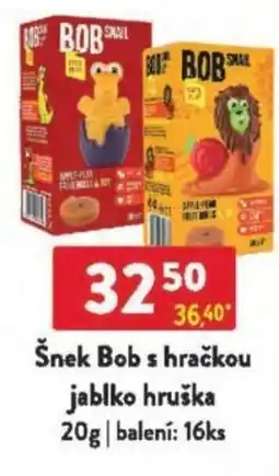 Qanto Šnek Bob s hračkou jablko hruška nabídka