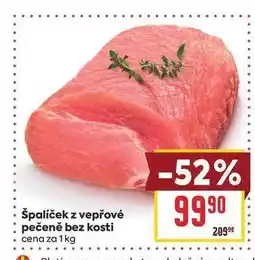 Billa špalíček z vepřové pečeně bez kosti cena za nabídka