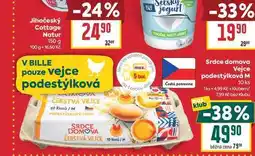 Billa Srdce domova Vejce podestýlková M 10ks nabídka