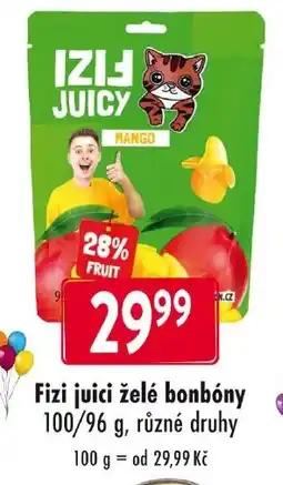Qanto Fizi juici želé bonbóny nabídka