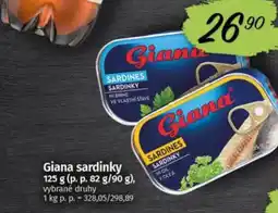COOP TIP Giana sardinky nabídka