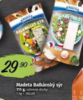 COOP TIP Madeta Balkánský sýr nabídka