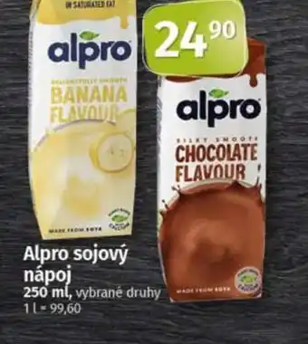 COOP TIP Alpro sojový nápoj nabídka