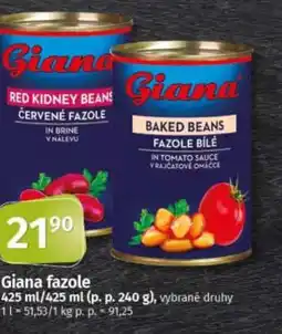 COOP TIP Giana fazole nabídka