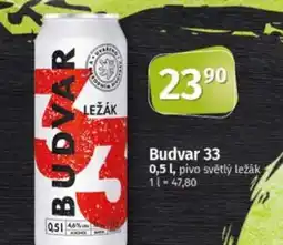 COOP TIP Budvar 33 nabídka