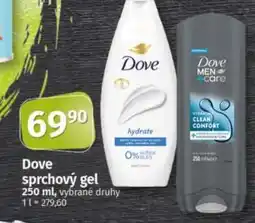 COOP TIP Dove sprchový gel nabídka