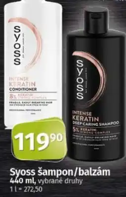 COOP TIP Syoss šampon/balzám nabídka
