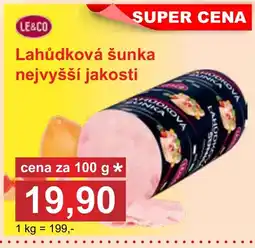 PLUS JIP Lahůdková šunka nejvyšší jakosti nabídka