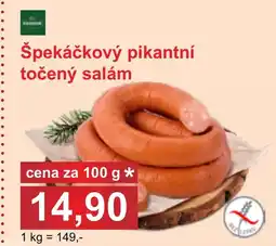PLUS JIP Špekáčkový pikantní točený salám nabídka
