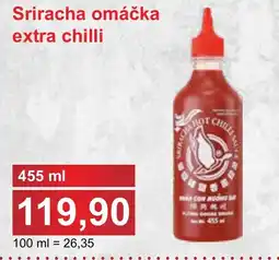 PLUS JIP Sriracha omáčka extra chilli nabídka