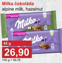 PLUS JIP Milka čokoláda nabídka
