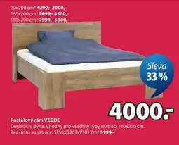 JYSK POSTELOVÝ RÁM VEDDE nabídka