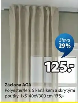 JYSK ZÁCLONA AGA nabídka