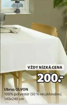JYSK UBRUS OLVON nabídka