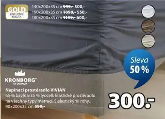 JYSK Napínací prostěradlo VIVIAN nabídka