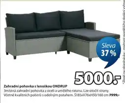 JYSK Zahradní pohovka s lenoškou ONDRUP nabídka