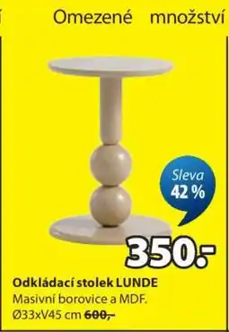 JYSK Odkládací stolek LUNDE nabídka
