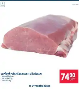 Makro Vepřová pečeně bez kosti s řetízkem nabídka