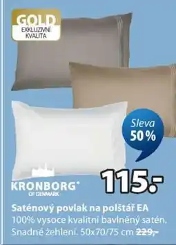 JYSK Saténový povlak na polštář EA nabídka