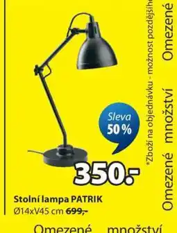 JYSK STOLNÍ LAMPA PATRIK nabídka