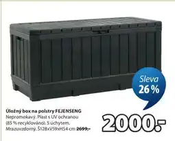 JYSK ÚLOŽNÝ BOX NA POLSTRY FEJENSENG nabídka