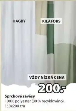 JYSK SPRCHOVÉ ZÁVĚSY nabídka