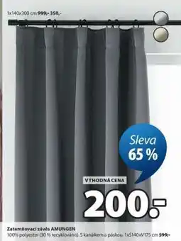 JYSK ZATEMŇOVACÍ ZÁVĚS AMUNGEN nabídka