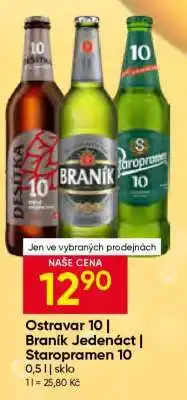 Hruška Ostravar 10 | Braník Jedenáct | Staropramen 10 nabídka