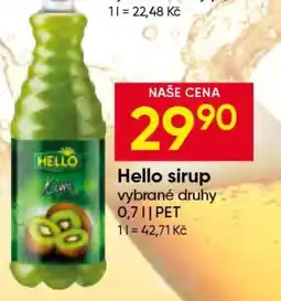 Hruška Hello sirup nabídka